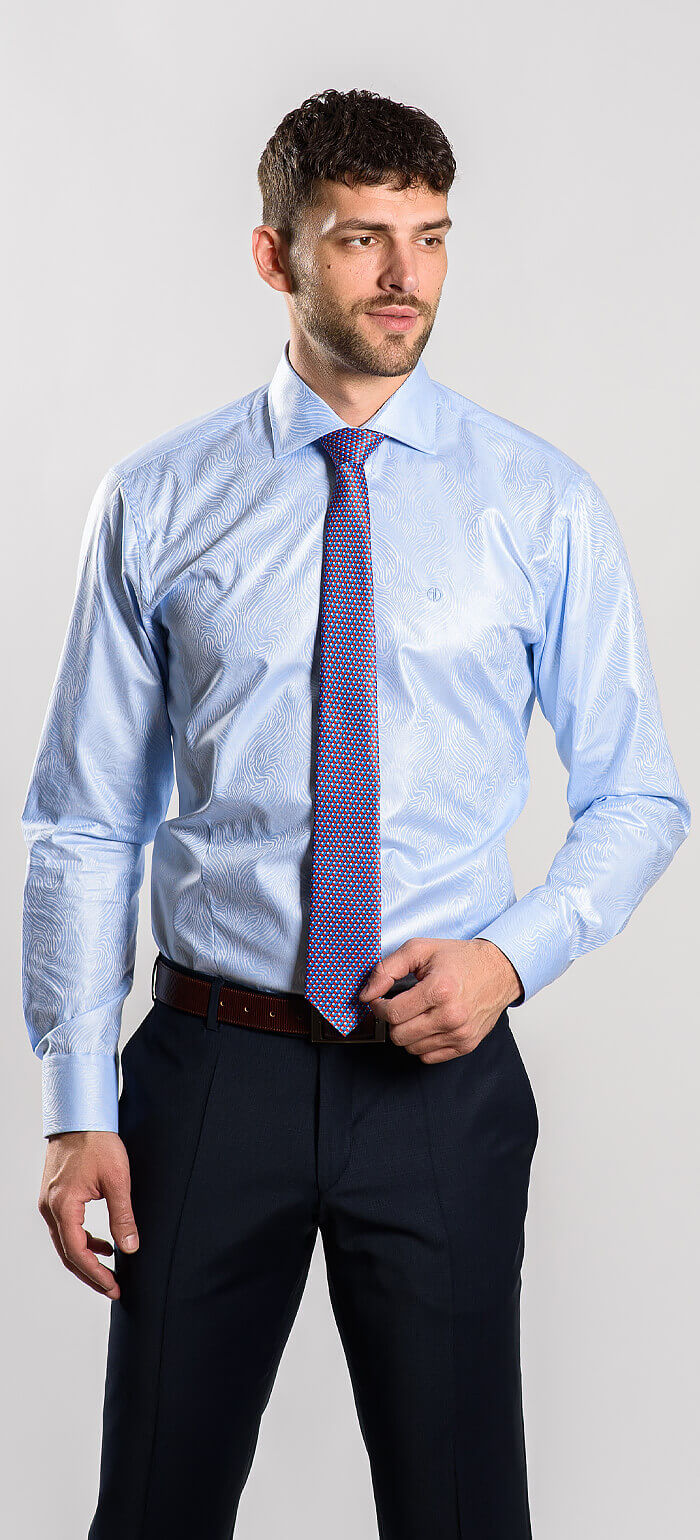 LIMITED EDITION modrá Slim Fit košeľa