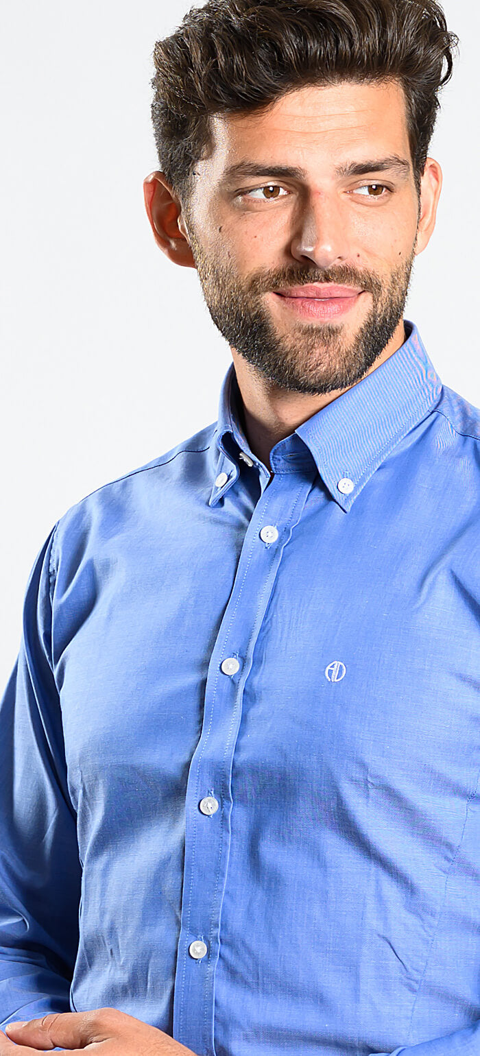 Modrá Extra Slim Fit košeľa
