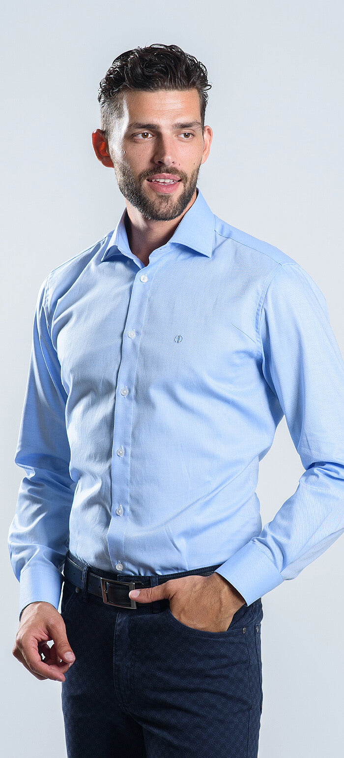Modrá Extra Slim Fit košeľa