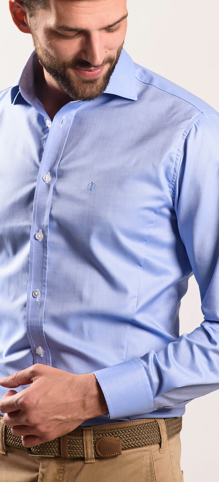 Modrá Extra Slim Fit košeľa