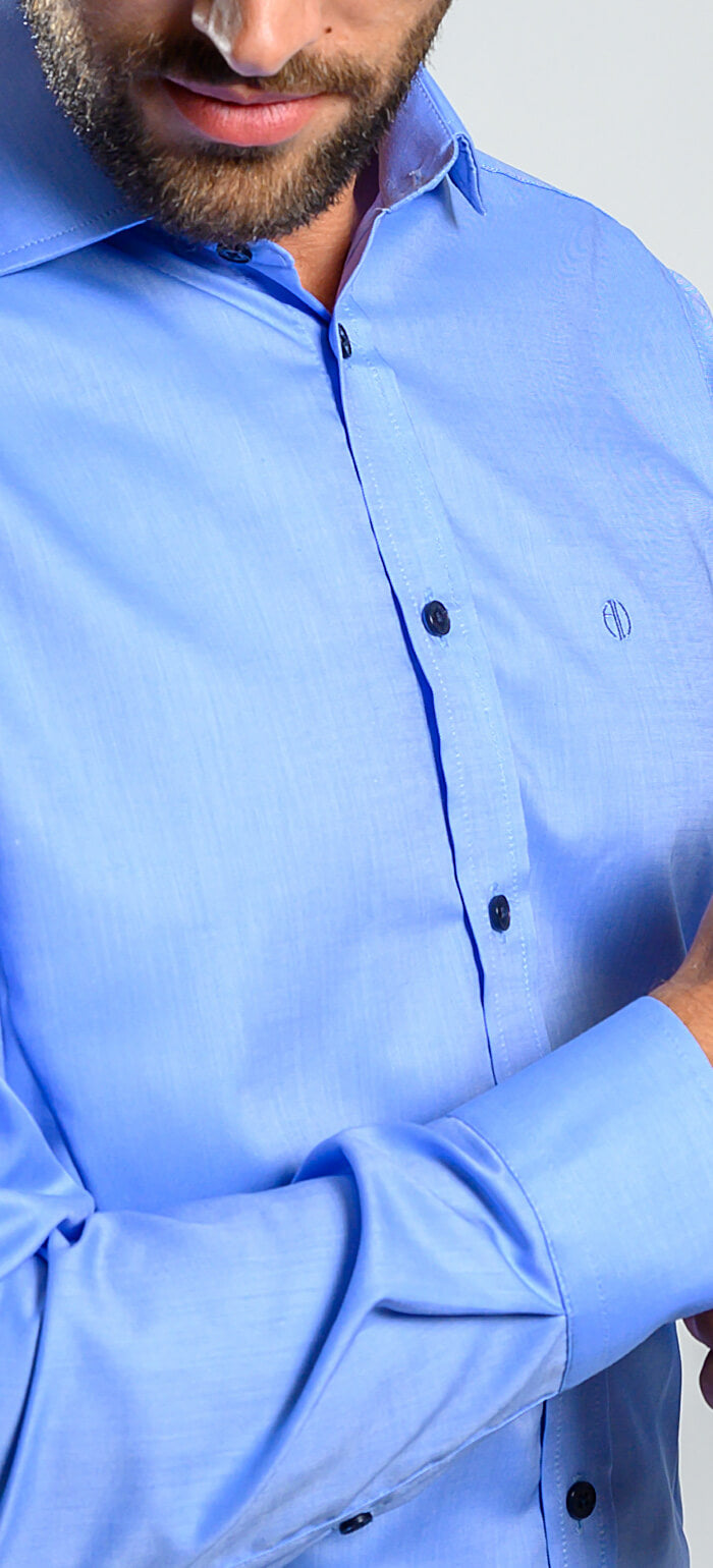Modrá Extra Slim Fit košeľa