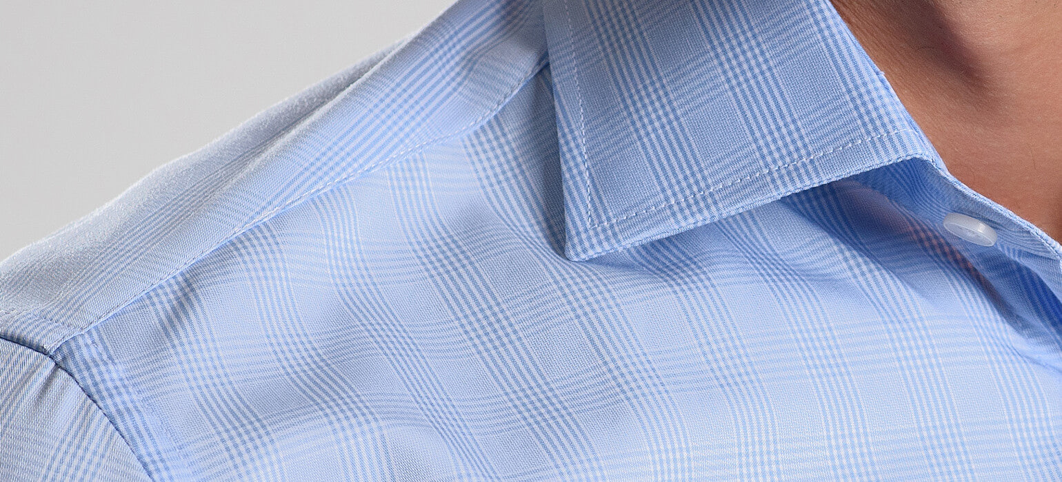 Modrá károvaná Extra Slim Fit košeľa