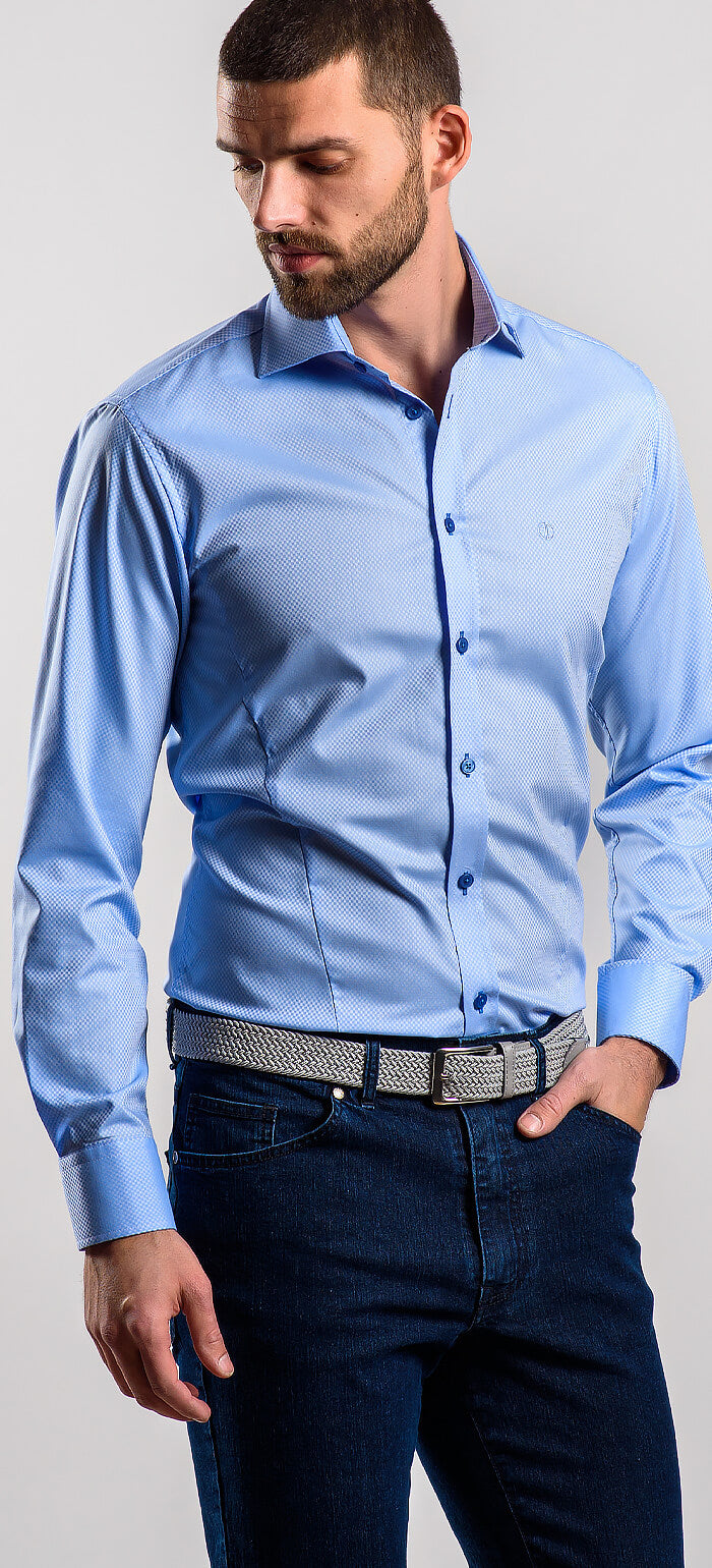 Modrá Slim Fit košeľa