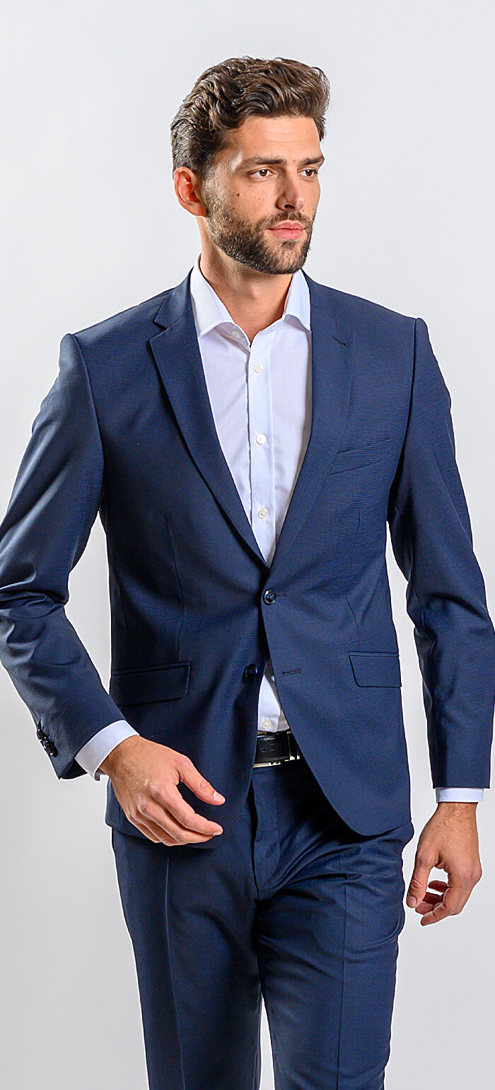 Modrý Slim Fit oblek