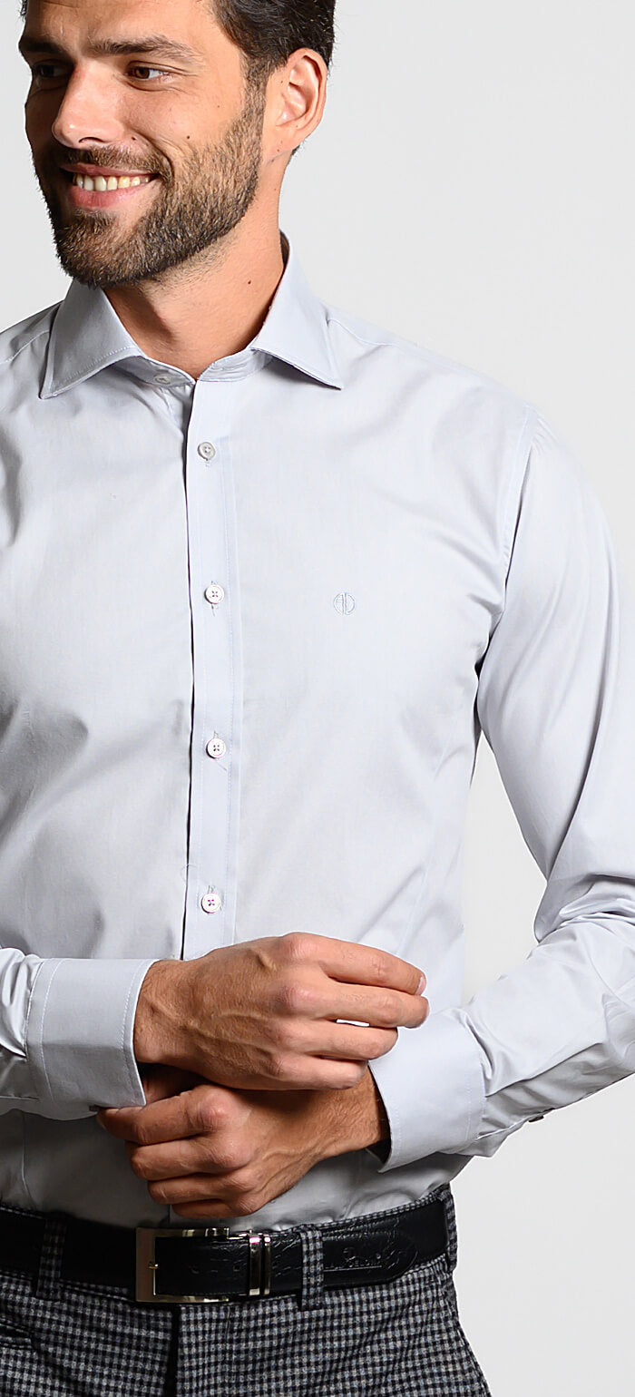 Sivá Extra Slim Fit košeľa