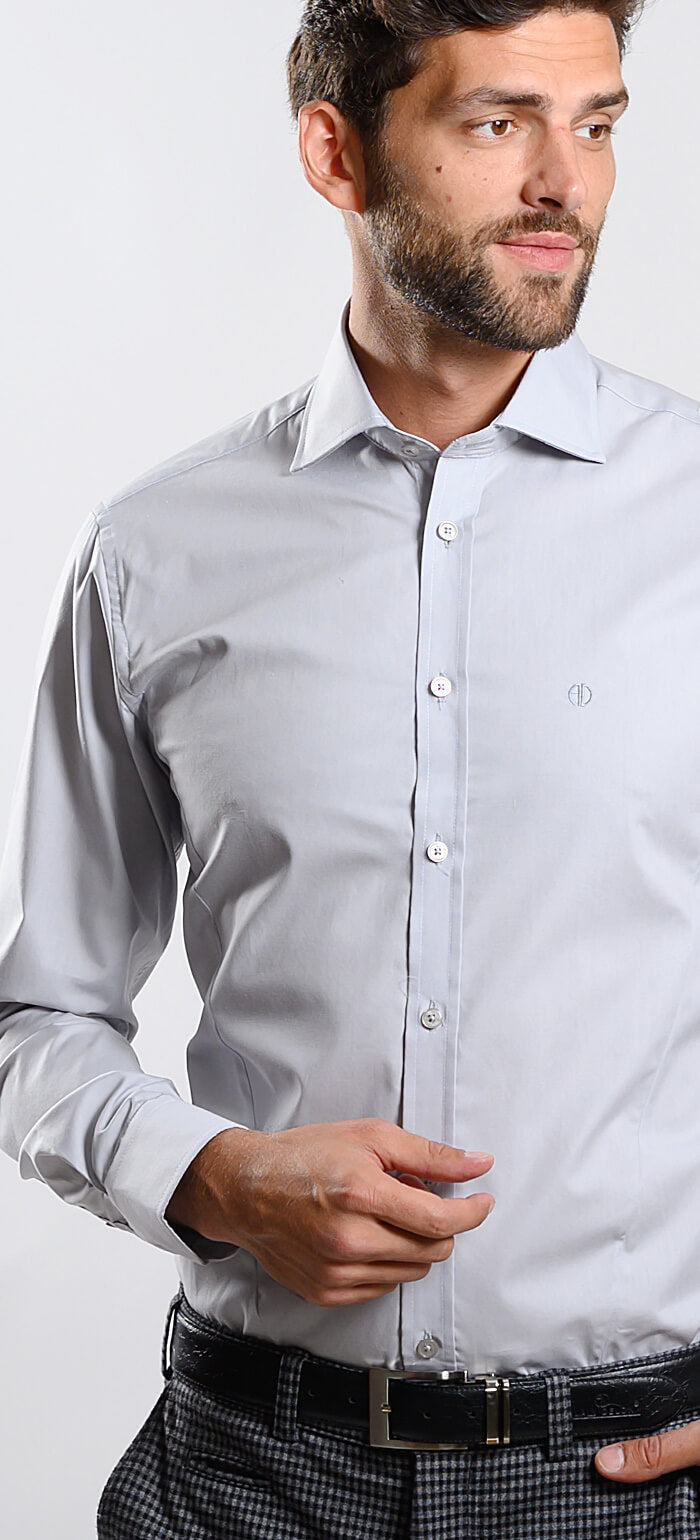 Sivá Extra Slim Fit košeľa