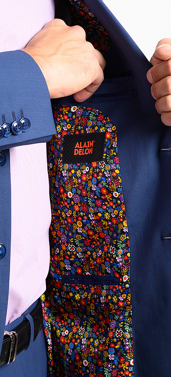 Tmavomodrý Slim Fit oblek - XL veľkosti