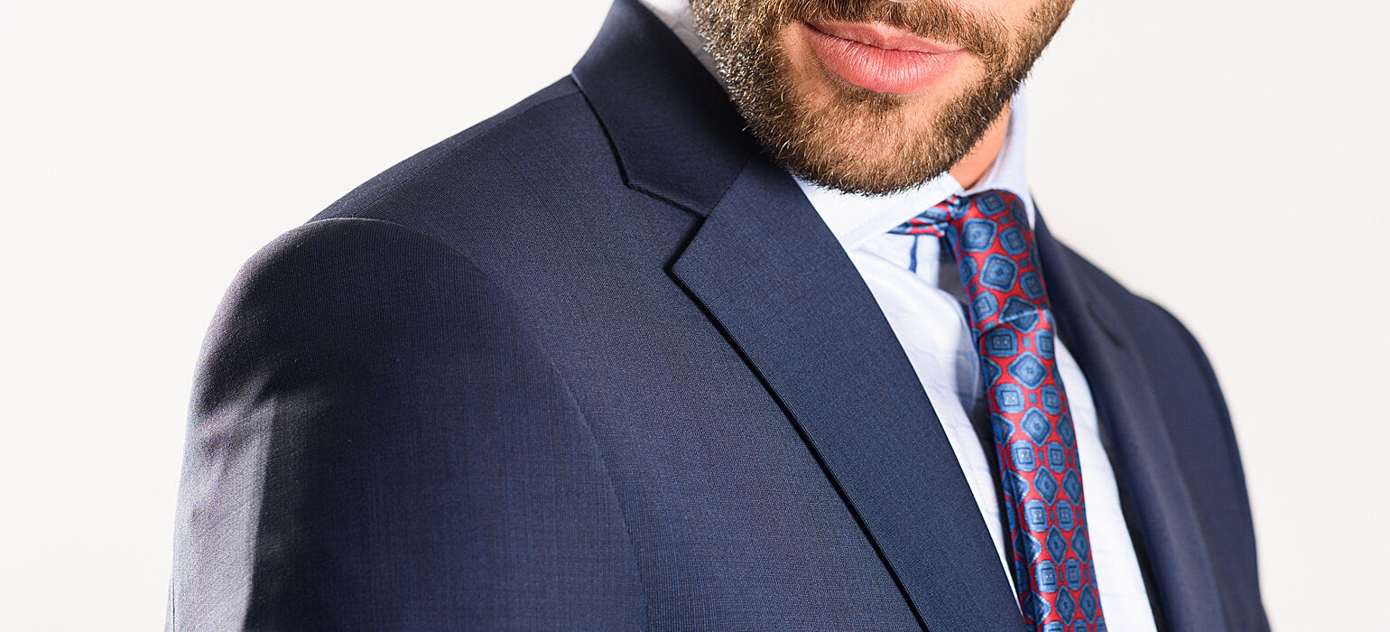 Tmavomodrý Slim Fit oblek XL