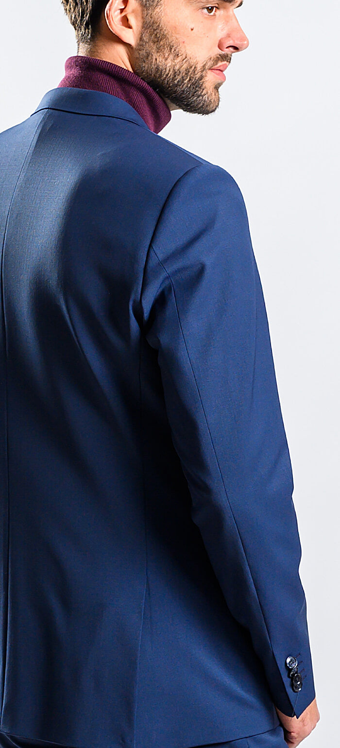 Tmavomodrý Slim Fit oblek
