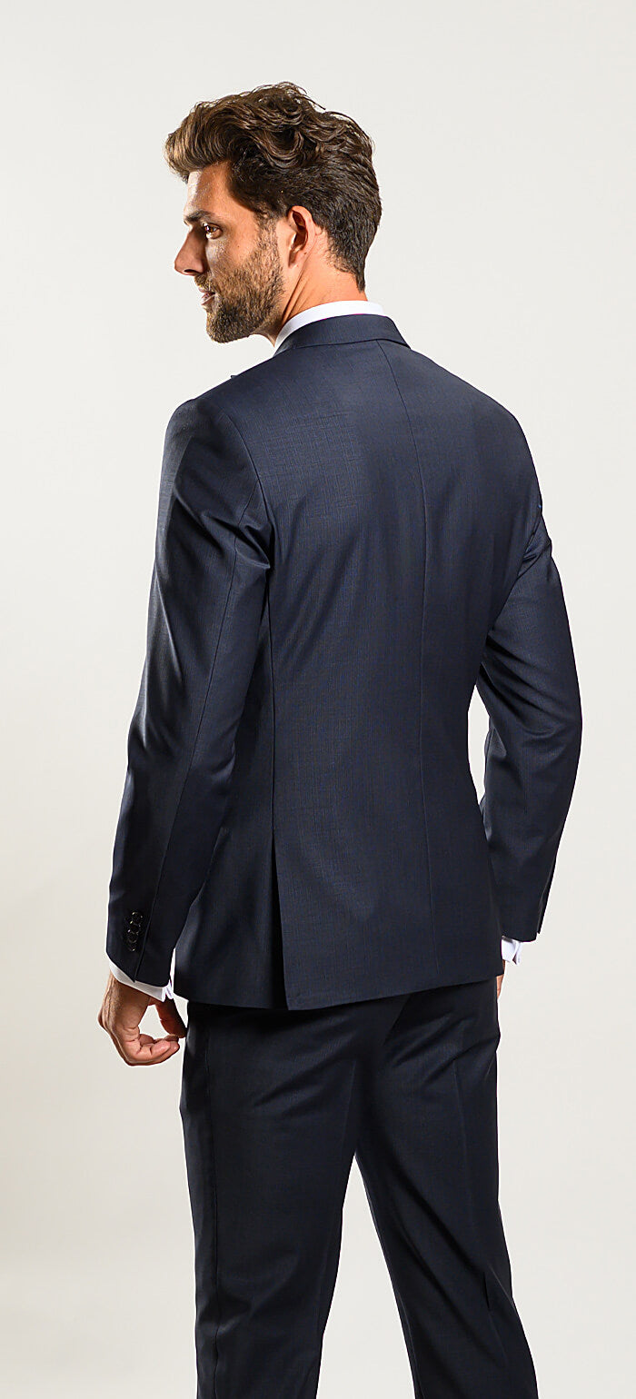 Tmavomodrý Slim Fit oblek