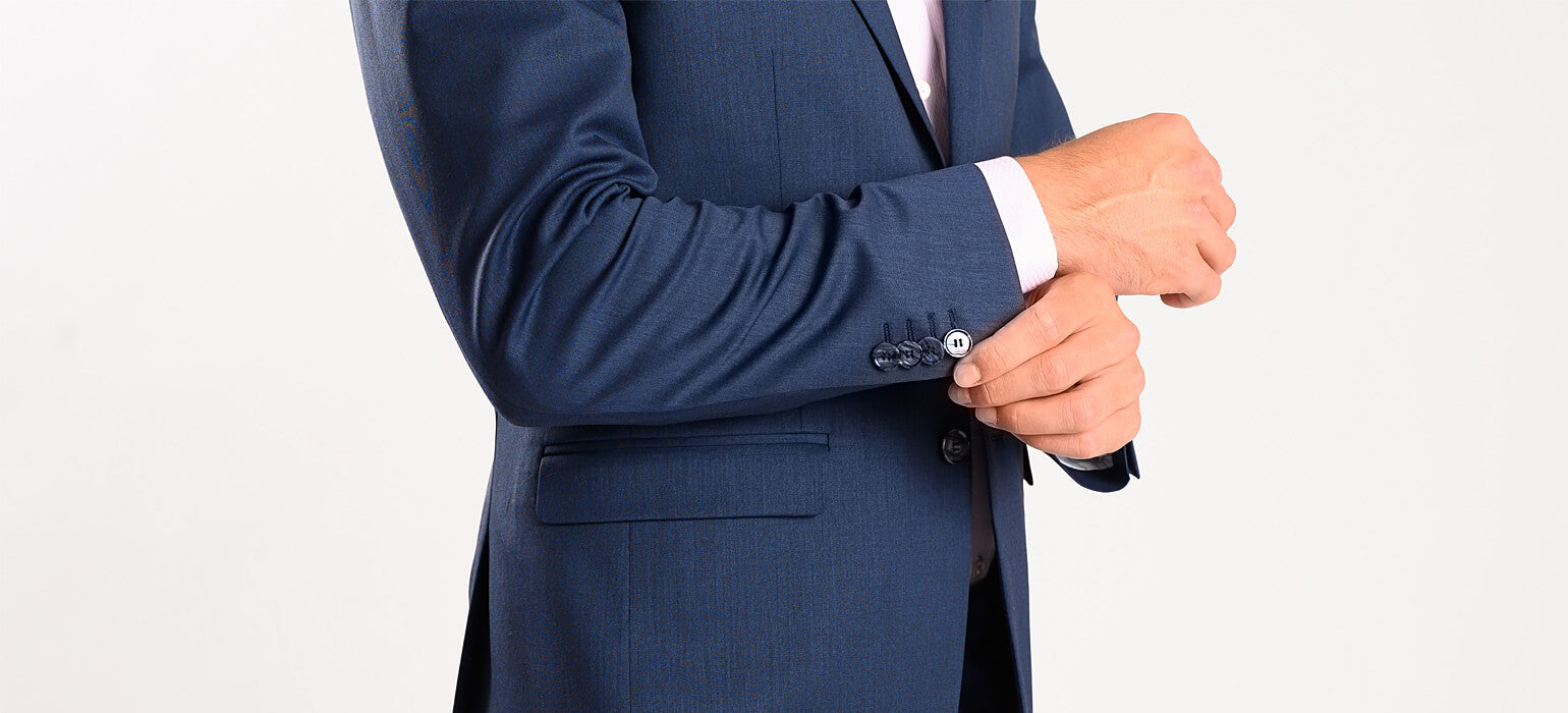 Tmavomodrý Slim Fit oblek
