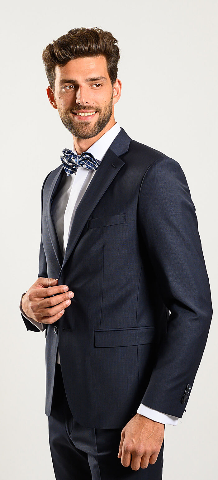 Tmavomodrý Slim Fit oblek