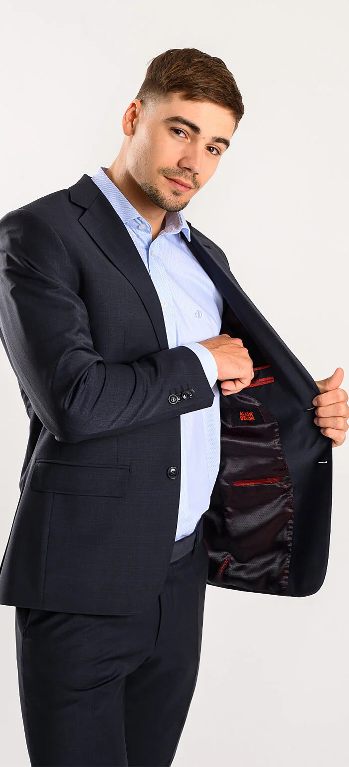 Tmavošedý Slim Fit oblek